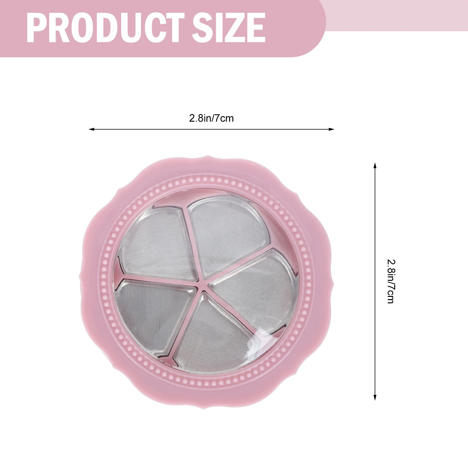 2 セット口紅アイシャドウミキシングパレットポータブルコンパクト収納ケース旅行用細かい職人技マルチグリッド化粧品