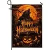 Spooky Werewolf Halloween Quote Garden Flag 12x18 Inch jjp