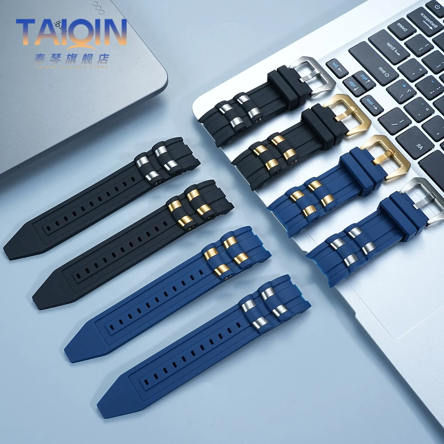 26mm Dedicated curved interface strap For Invicta Pro Diver large dial Quartz Men's watch silicone Watchband Waterproof bracelet view 4