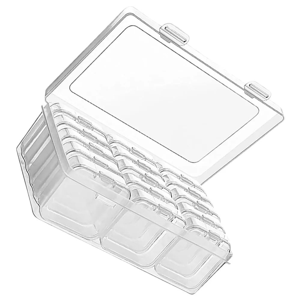 

1Set Elegant Lightweight Transparent Jewelry Storage Box Style for Home Decor Bead Containers Rhinestone Organizer