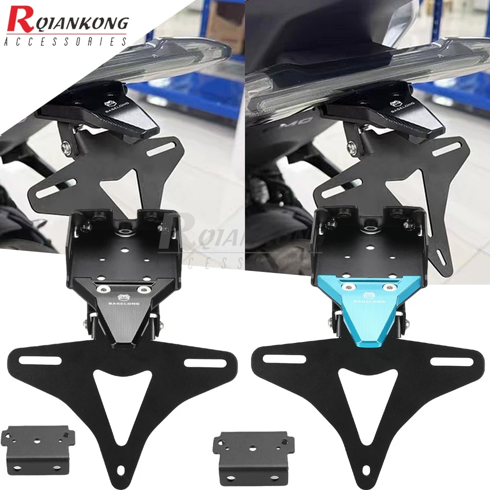 Motorcycle Rear License Plate Holder FOR CFMOTO 675SR 675SR-R 675SS 675NK 675 SR SRR SS 2024-2025-2026 Tail Light Bracket Fender