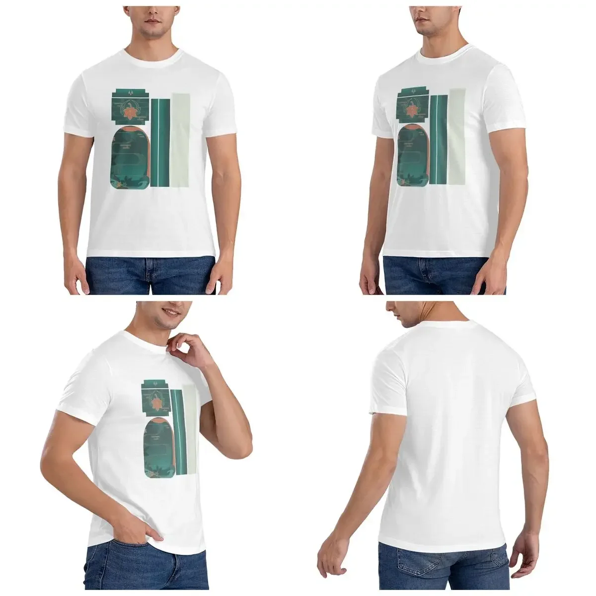 100% Cotton Kaedehara Kazuha Genshin Impact Fan Art T-Shirt Men's Classic Oversized T Shirt Men Round Neck Summer Shirts Tops