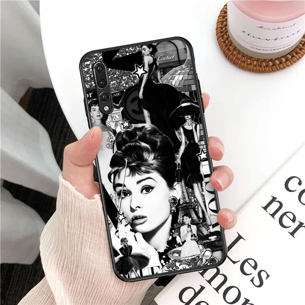 Audrey Hepburn Phone Case For Huawei P 8 9 10 20 30 40 50 Pro Lite Psmart Honor 10 lite 70 Mate 20lite