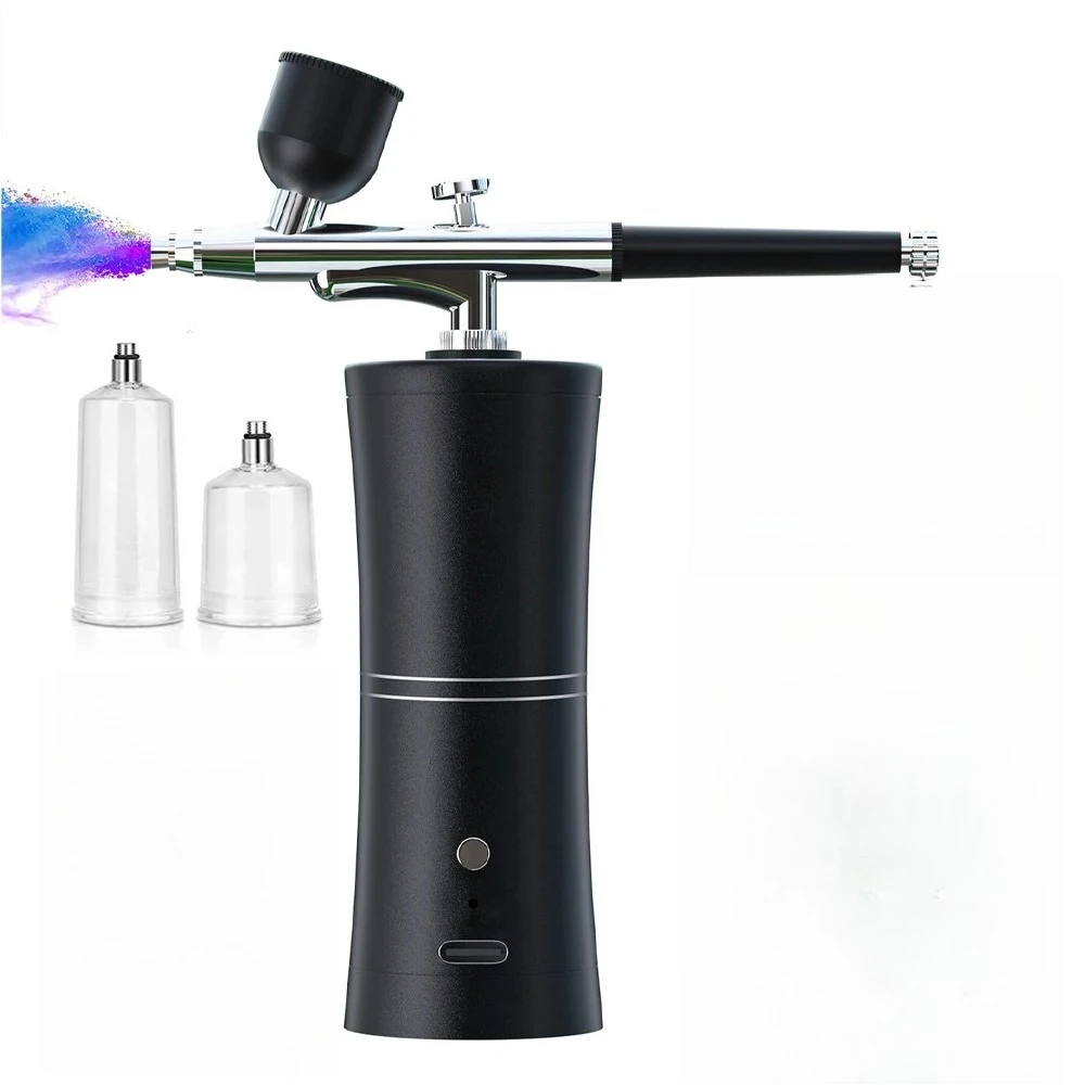 

Wireless Portable Airbrush Kit with Compressor Electrical Handheld Spray Gun Coloring Tattoo Graffiti Graphic Model Power Tools
