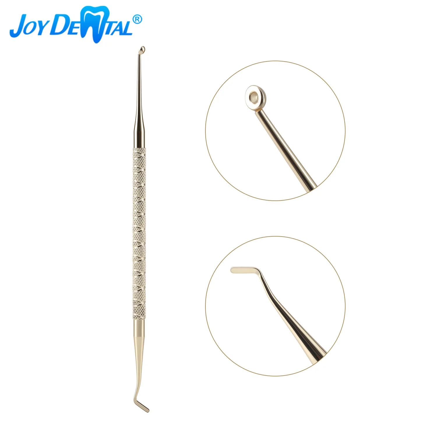 

1PC Dental Resin Filling Molding Tools Stainless Steel Dual-Ended Design Anti-Slip Handle Texture Dental Tools