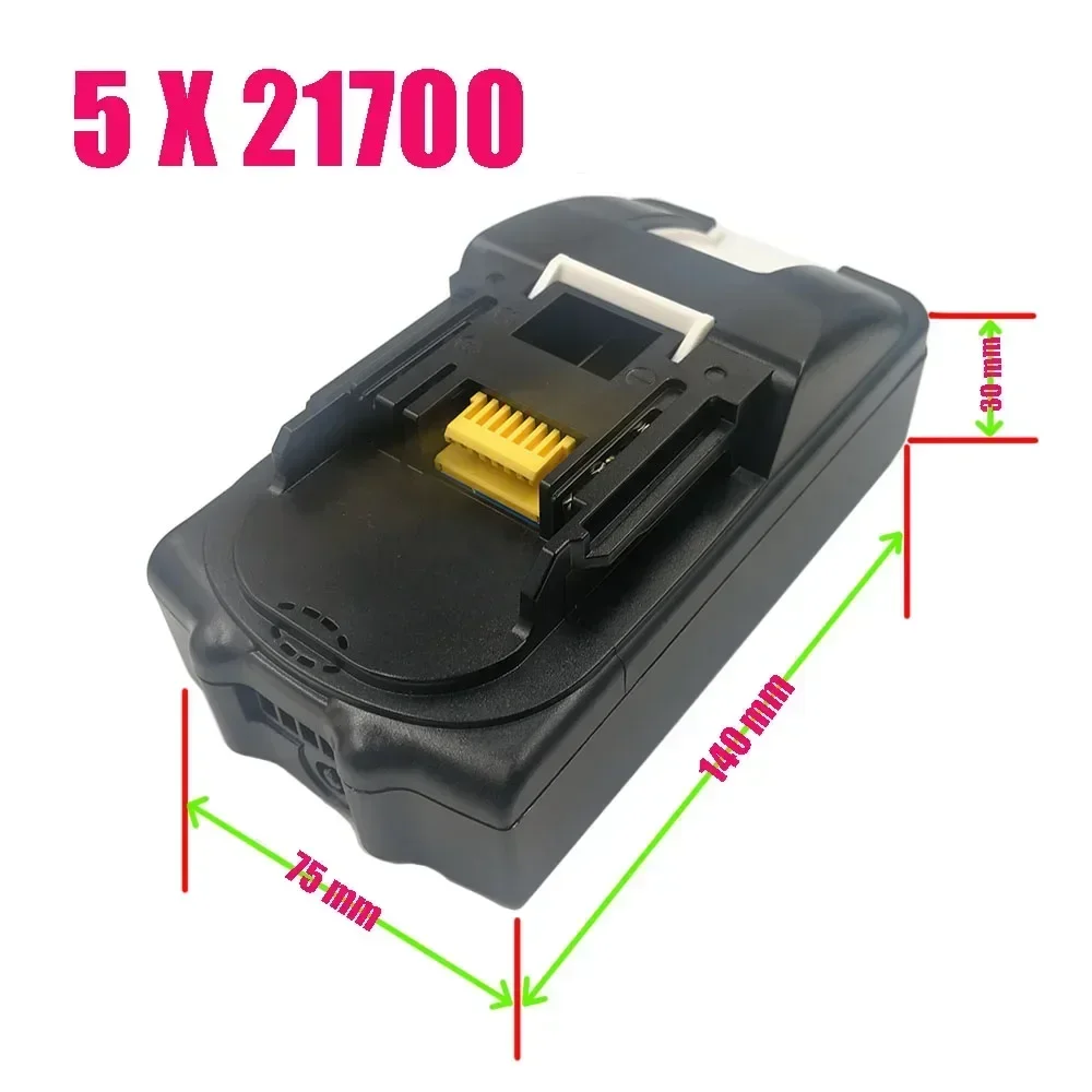 BL1830 5 X 21700 Li-ion Battery Case PCB Charging Protection Circuit Board Shell Box BL1860 For MAKITA 18V 3.0Ah 9.0Ah Housings