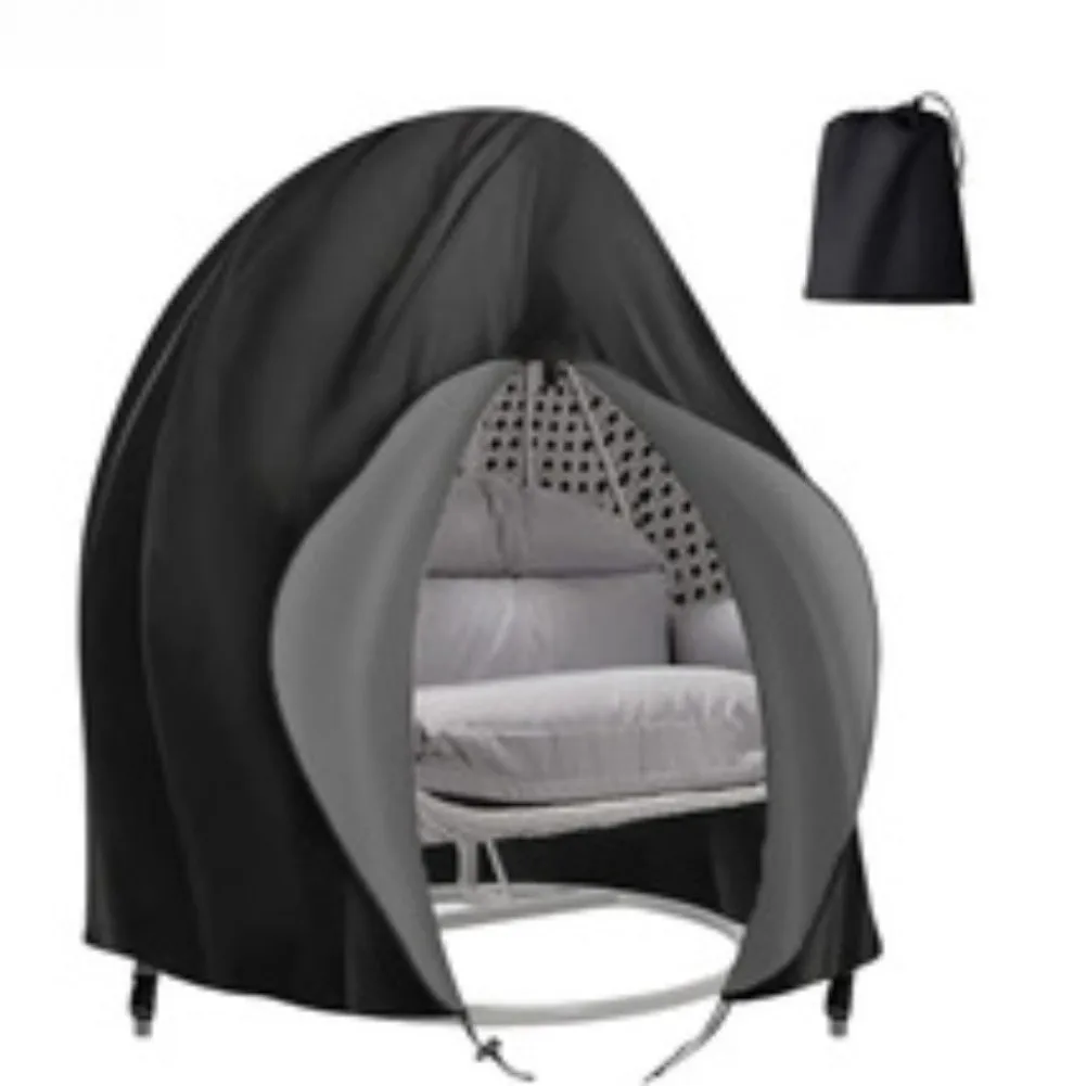 Full Coverage Hanging Chair Cover Waterproof Anti Dust Anti UV Weatherproof Protector Outdoor Patio Furniture Cover