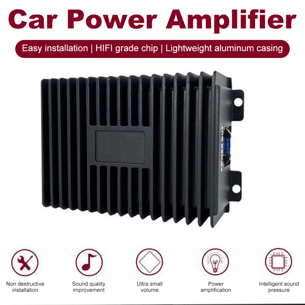 

4 Channel Car Stereo Amplifier High Power DSP Amplifier Box 4*80W for Android Speaker Subwoofer Power Car Radio Stereo