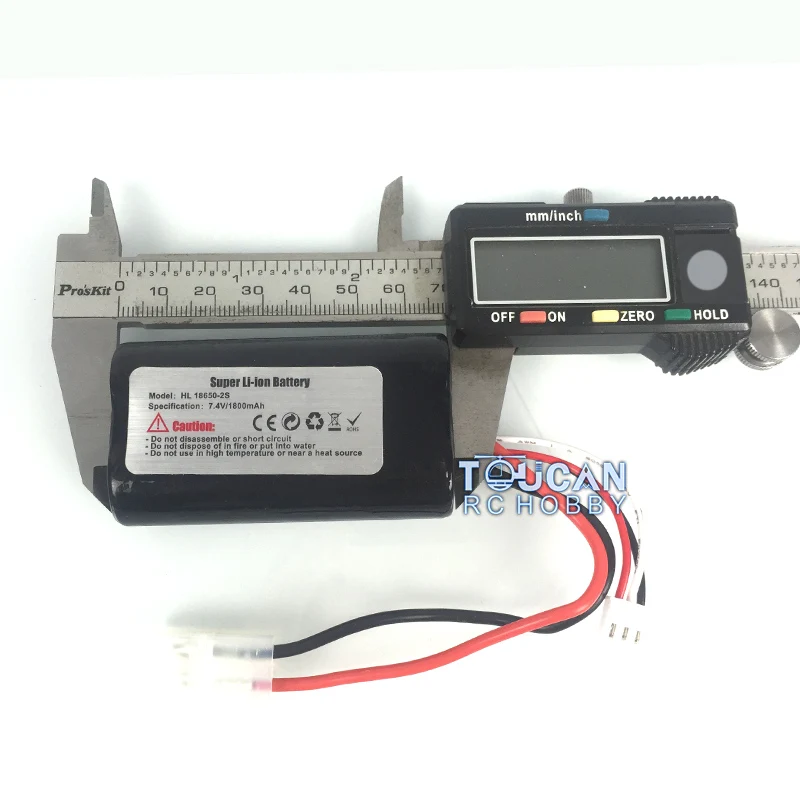 2S 7,4V 1800mah Liion Batterie Ausgewogen Original für HengLong 1/16 RC Modell Tank Hochleistungs-Ausgewogene Batterie für RC Tanks