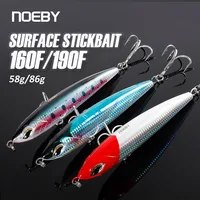 Noeby-Cebo artificial para pesca en el mar, señuelo de pesca de superficie, flotante, lápiz grande, GT, 16cm, 58g, 19cm, 86g
