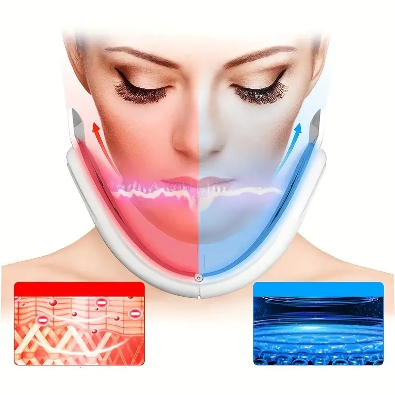 2025 LED الفوتون العلاج الوجه التخسيس مُدلك بالاهتزاز جهاز رفع الوجه الوجه الذقن المزدوجة الخامس الوجه مُدلك بالاهتزاز #5