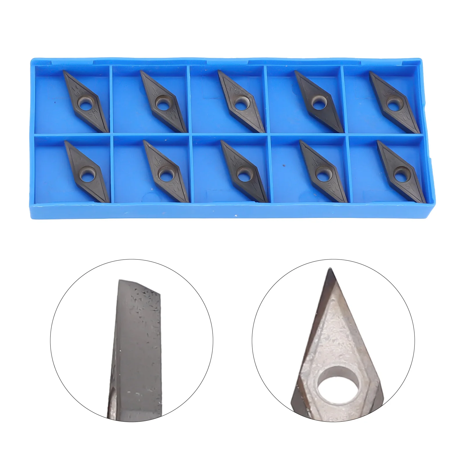 Sustainable Tooling 10pcs of VCMT160404SM Inserts Engineered to Enhance Productivity in Metal Processing Applications
