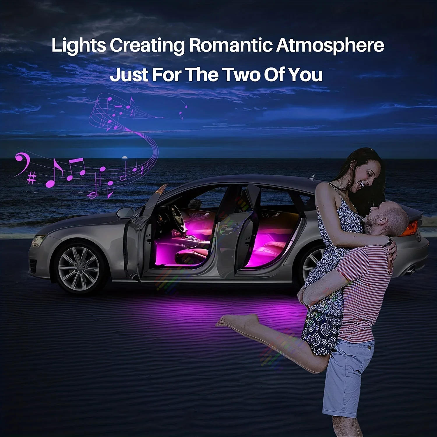 ل BenZ C-CLASS GLC E GLB A V-CLASS EQE GLA EQB VITO RGB 64 213 Hue Symphony Acrylic APP غاسل المزاج مجموعة مصابيح للسيارات
