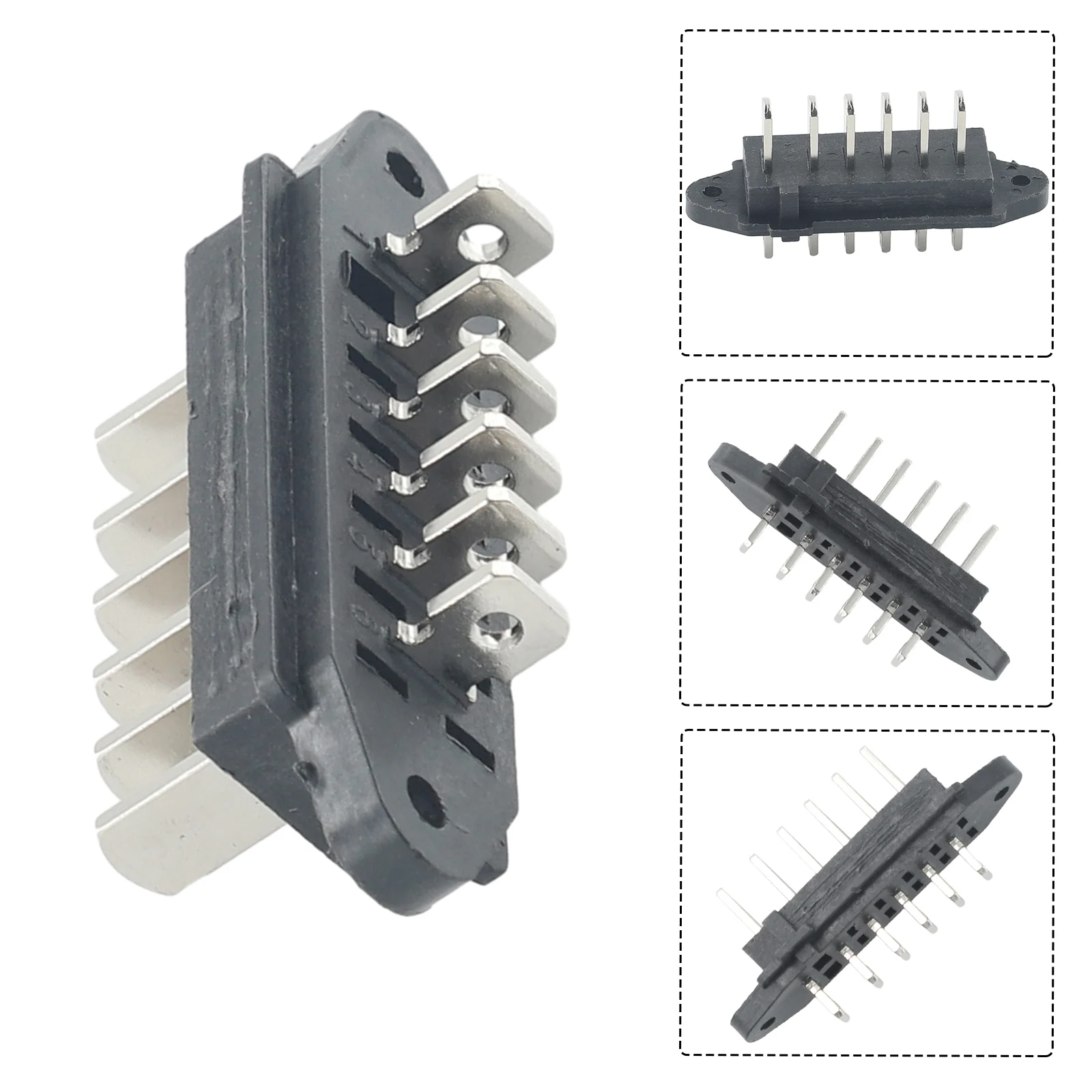 Electric Bike Battery Box Discharge Connector Plug 6 Pin E-Bike Battery Power Plug 15A High Current Battery Connectors