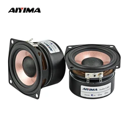 AIYIMA-Altavoces de Audio de alta sensibilidad, 2 piezas, 2,5 pulgadas, 4 Ohm, 8 Ohm, 15W, HIFI, para escritorio