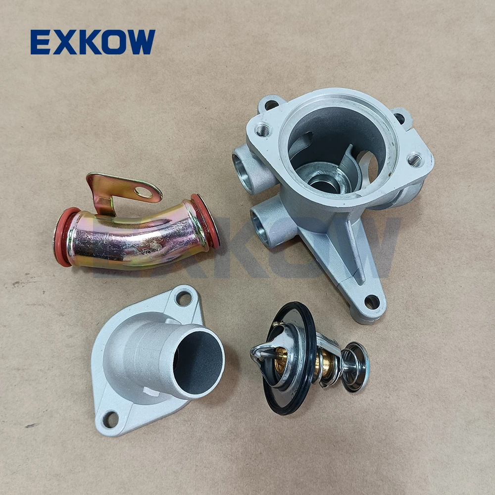 Kit de termostato para tubo de entrada de bomba de água, 4 unidades, para mitsubishi montero pajero pinin tr4 h77w md347975 md358974 md177349 md337408