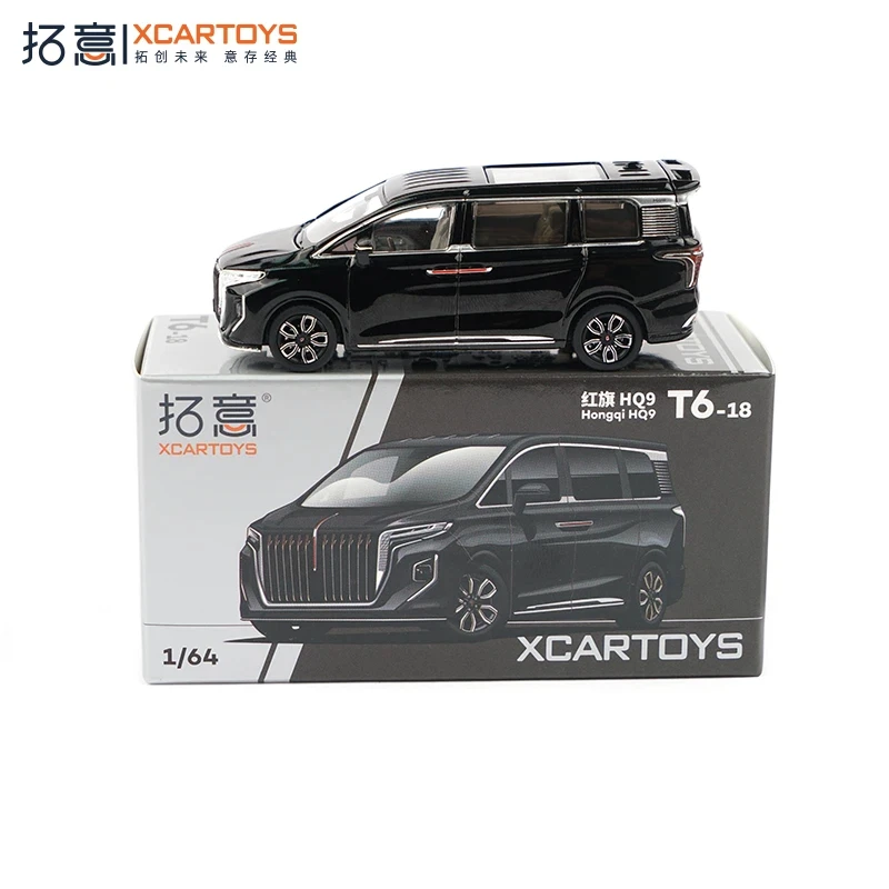 

Коллекционная модель коммерческого автомобиля Hongqi HQ9 второго поколения Tuoyi 1:64, литая под давлением, для мальчиков