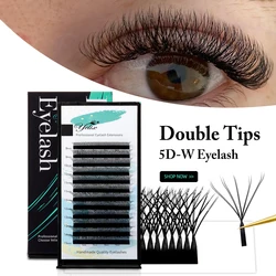 Yelix 10D-W Shaped Eyelash Extension Double Layer 5D W Lash Premade Fans Egyptian Volume 6D 7D 8D Eyelashes Individual Lashes