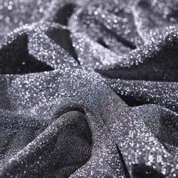 Shiny gold and silver thread fabric knitted stretch drape fabric super shiny starry sky decoration dress clothing fabric