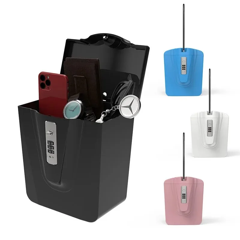 Portable Beach Combination Lock Security Storage Box with Steel Cable Waterproof for Outdoor Camp Travel Anti-Theft