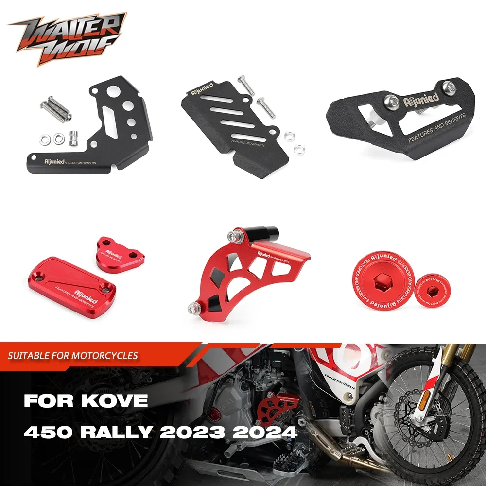 

For Kove Colove 450 Rally 450R Protector Frame Wheel Slider Guard Brake Caliper Master Cylinder Sprocket Chain ABS Sensor Cover