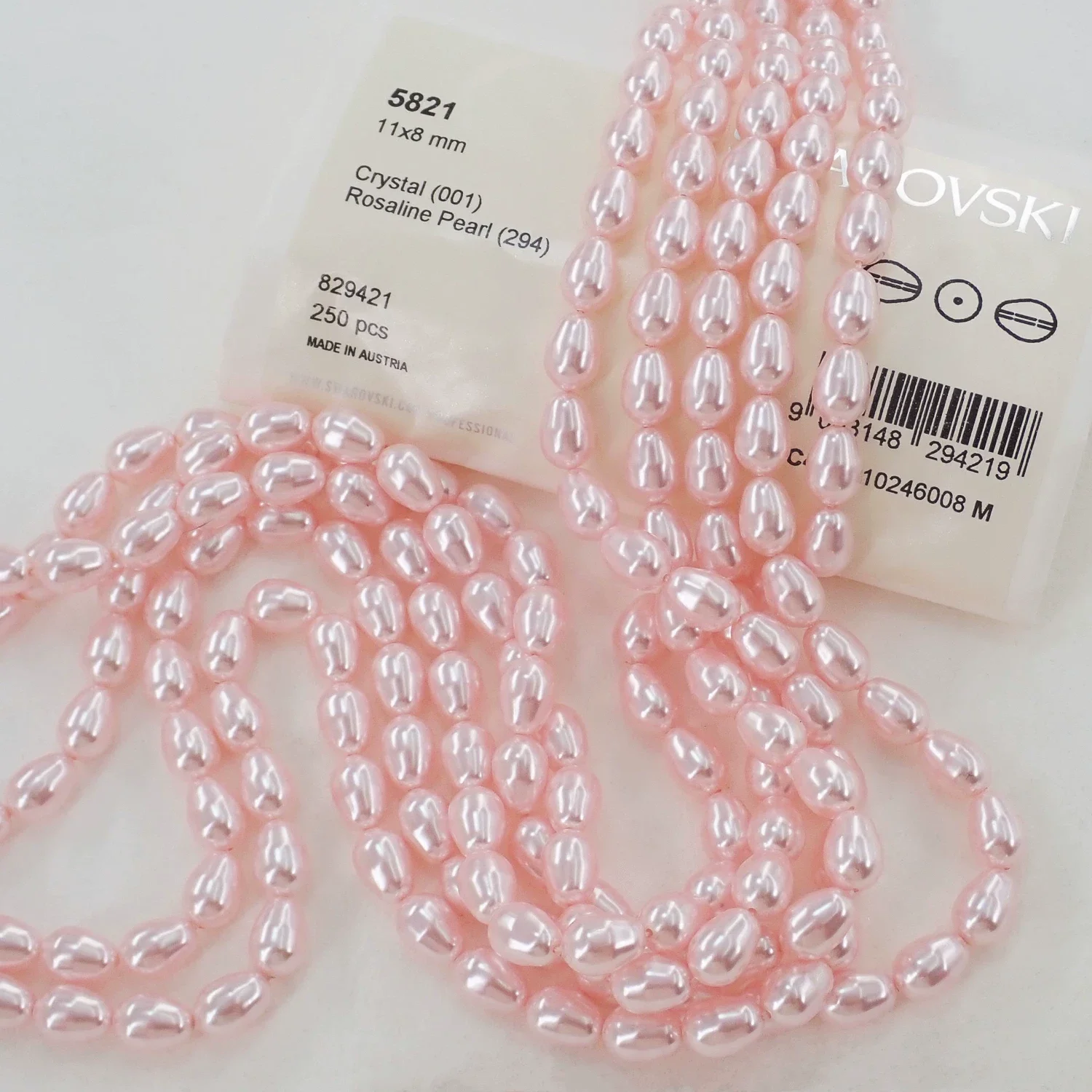 5821 Crystal Pear-shaped Pearl Genuine from Austria Bead Full Hole Beading for Bracelet Necklace Jewelry  DIY Make Fitting view 5