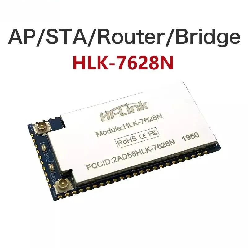 Модуль Wi-Fi-маршрутизатора HLK-7628N — на базе MT7628N, с поддержкой OpenWrt, преобразователем UART в Wi-Fi, для IoT умного дома, проектов DIY