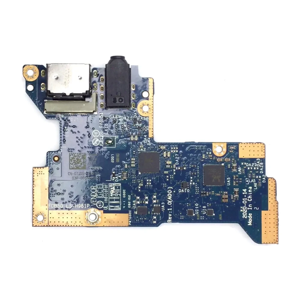 Imagem -02 - Placa Usb Original para Dell Latitude 9510 A1991b 07j05h Ls-h981p Placa de Teclado Led