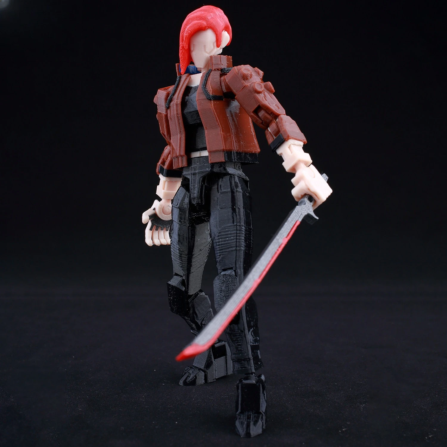 3D Printing Action Figure - Anime Cyberpunk 2077 Valerie 3D Printed