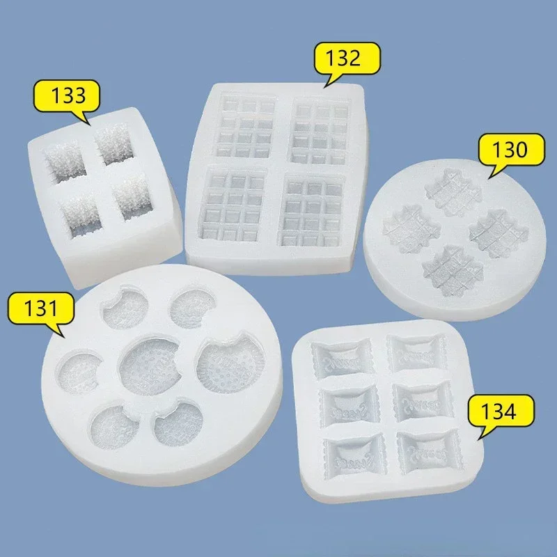 Mini molde de silicona para gofres, galletas, dulces, herramientas de decoración de pasteles, molde de epoxi para galletas y Chocolate, molde para velas de aromaterapia