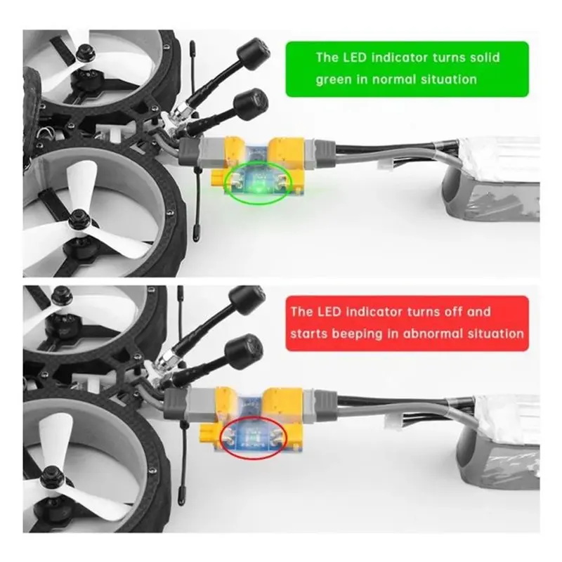 ABJL-Smart Stopper Plug For RC FPV Racing Drone Airplane Smart Stopper Plug