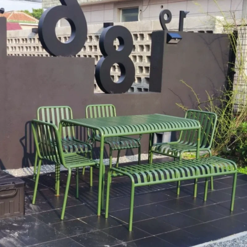 

Outdoor Courtyard Tables and Chairs, Simple Garden Caf É, Outdoor Balcony, Wrought Iron Leisure Table and Chair Combination