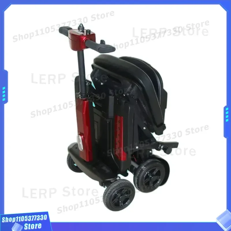 Auto Folding MOYATEC X-12 Mobility Scooter for Elderly-Lightweight 24V Lithium Battery 7KM/h Adjustable Speed 120KG Capacity