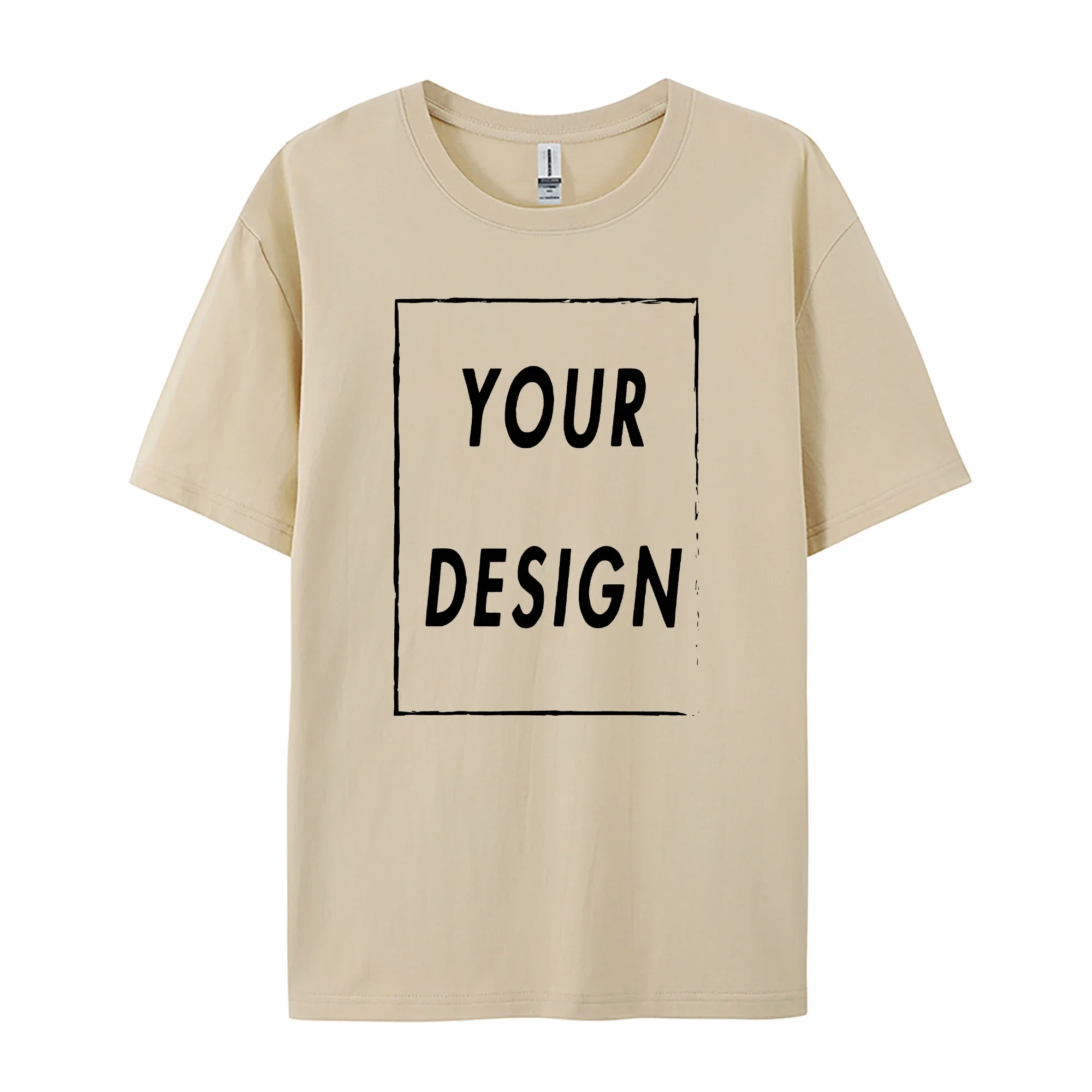 Maßgefertigte 180GSM 100% Baumwolle Unisex T-Shirts - Fügen Sie Ihr Logo/Foto/Slogan Hinzu, Mittlere Stärke für Ganzjähriges Tragen – Detail 13