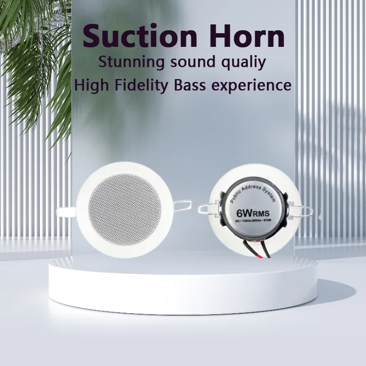 Bathroom 3Inch 8Ohm 6W Passive Ceiling Speaker Moisture-proof Aluminum in-ceiling Speaker Sound Quality Background Music System