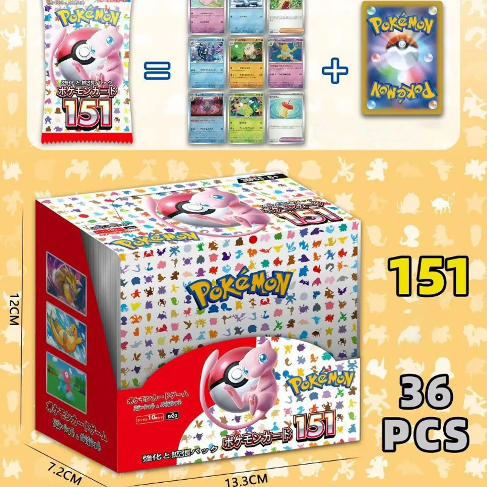 

360Pcs/1Box Pokemon Pikachu Cards Charizard Magical Creatures Suitable for Collecting Cards