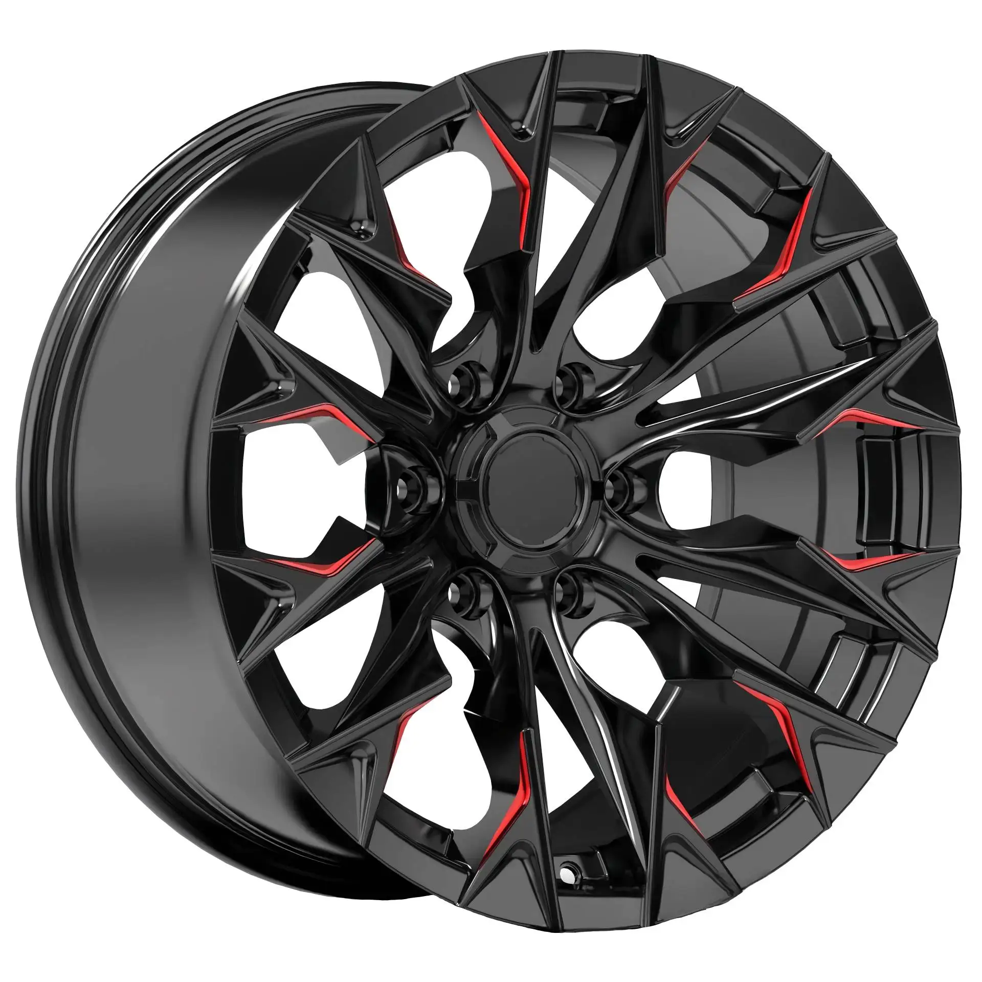 16-20in 6x139.7 CB110.1 Heavy Cast Alloy Wheels 8.5-9.0J ET0 Off-Road Rims for SUV Pickup Trailer JWL/VIA Certified