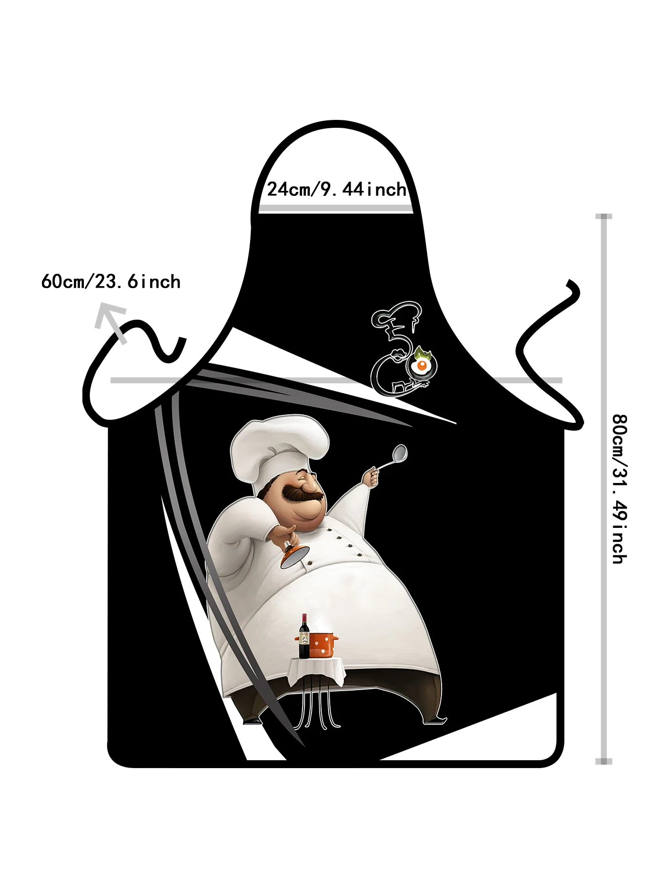 Fat Chef, Chef Men's Waterproof Apron Cooking Adjustable Machinist Apron Lace Up Men Women