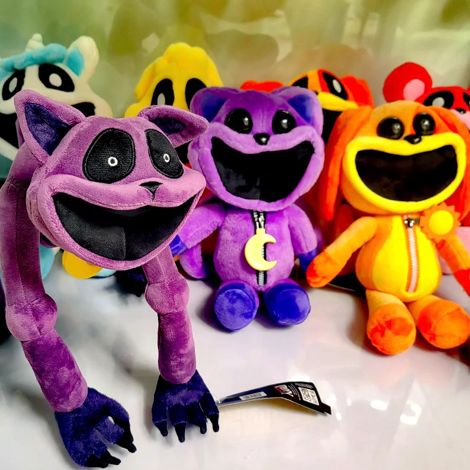 

Dolls Set – Cute Colorful Character Plushies with Big Smiles, Perfect for Bedroom Decor, Kids Playt