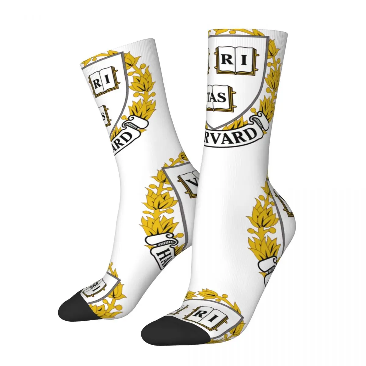 

Harvard Logo Socks All Season Long Socks Accessories for Man's Woman's Gifts