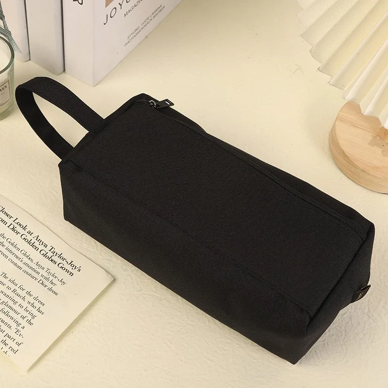 Estuche para lápices de gran capacidad, estuche para lápices estético, organizador de papelería de oficina, estuche para lápices multifuncional Simple y resistente f