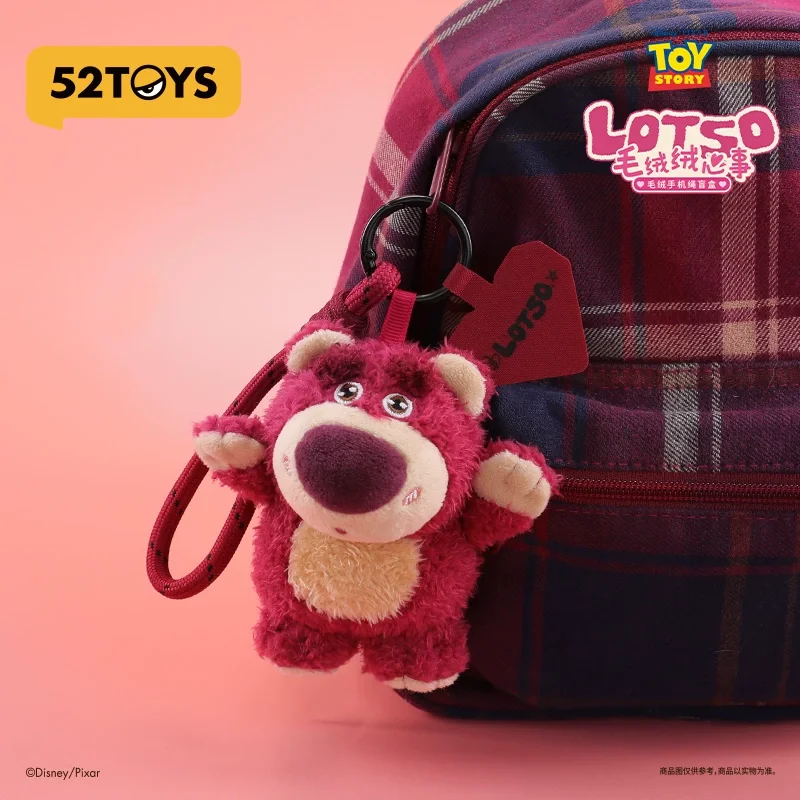 Caja ciega Lotso de 52 juguetes de Disney, serie de corazones de peluche, correa para teléfono, bolsa de juguete de moda, adorno decorativo colgante, regalo de cumpleaños