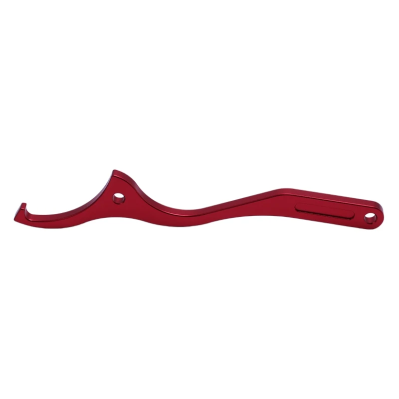 Motorcycle rear shock absorber adjustment wrench, red thick and durable adjustment hook, sturdy and not easy to bend