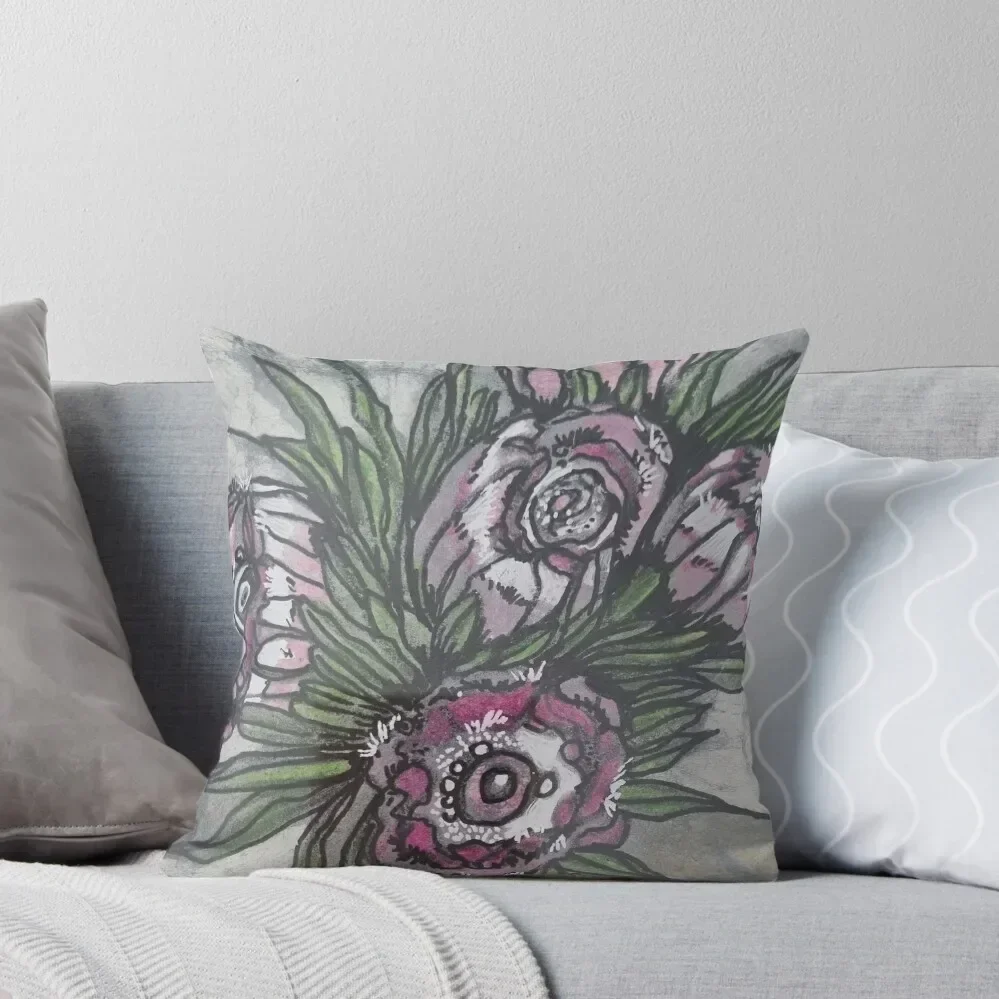 

Blooming Banksia Throw Pillow Christmas Cushion For Home ornamental pillows for living room pillow