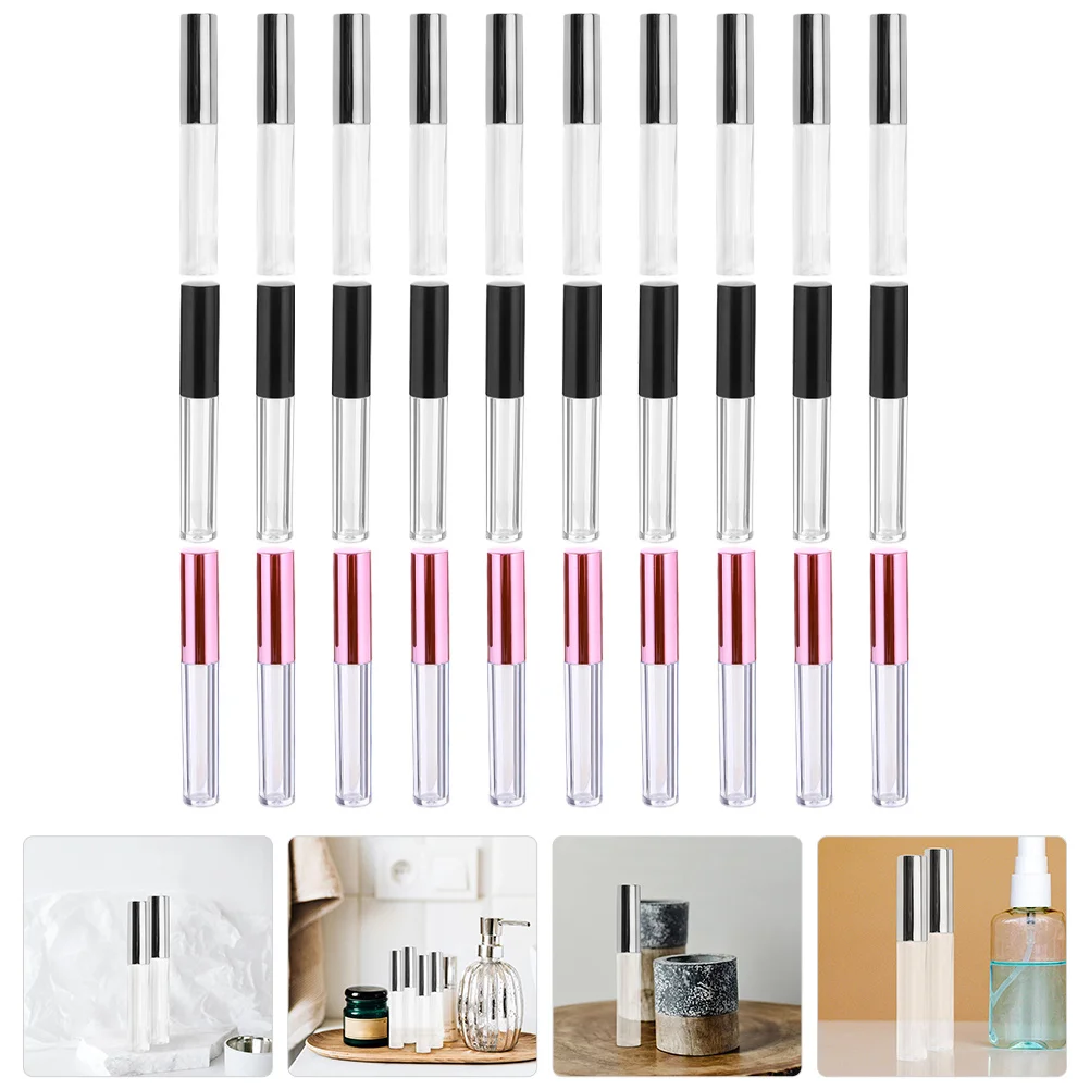 30 قطعة أنابيب ملمع الشفاه الفارغة قابلة لإعادة الاستخدام حاويات بلسم الشفاه DIY بها بنفسك صنع أحمر الشفاه أنابيب بلاستيكية مانعة للتسرب #5