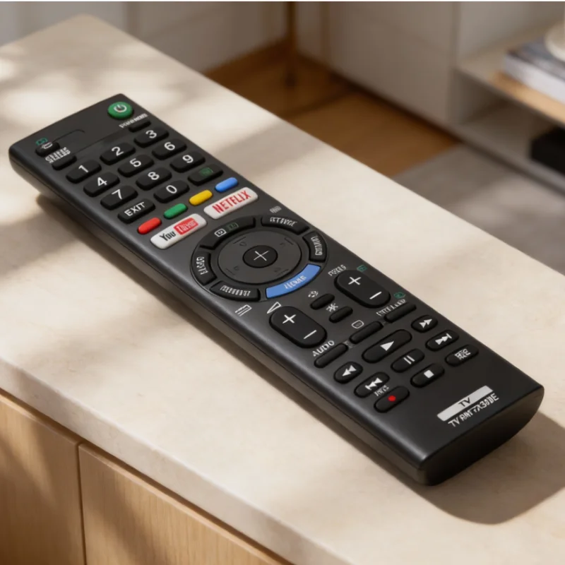 RMT‑TX300E infrared replacement remote, compatible with RMT‑TX300P, RMT‑TX300U, Bravia‑series smart‑television controller