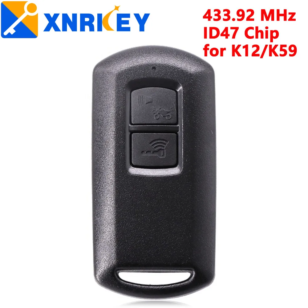 

Motorcycle Remote Control Key For Honda 35111-K12-V91 35111-K59-T11 ID47 433MHz Replacement Smart Card