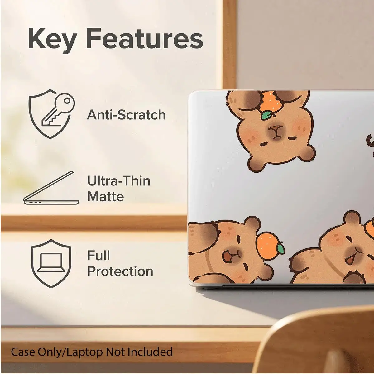Case for MacBook,compatible with 13 Neo/13.3 Air/13.3 Pro/13.6Air/14.2 Pro/15Air/16.323Pro