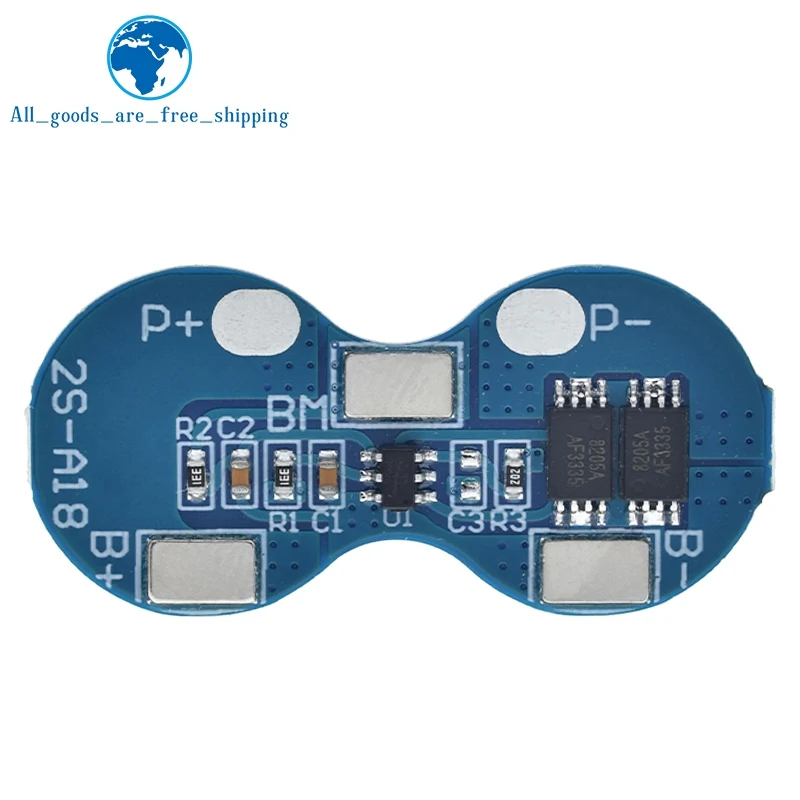 TZT 2S Li-ion 18650 Lithium Battery Charger Protection Board 7.4V Overcurrent Overcharge Overdischarge Protection 4A BMS image 4