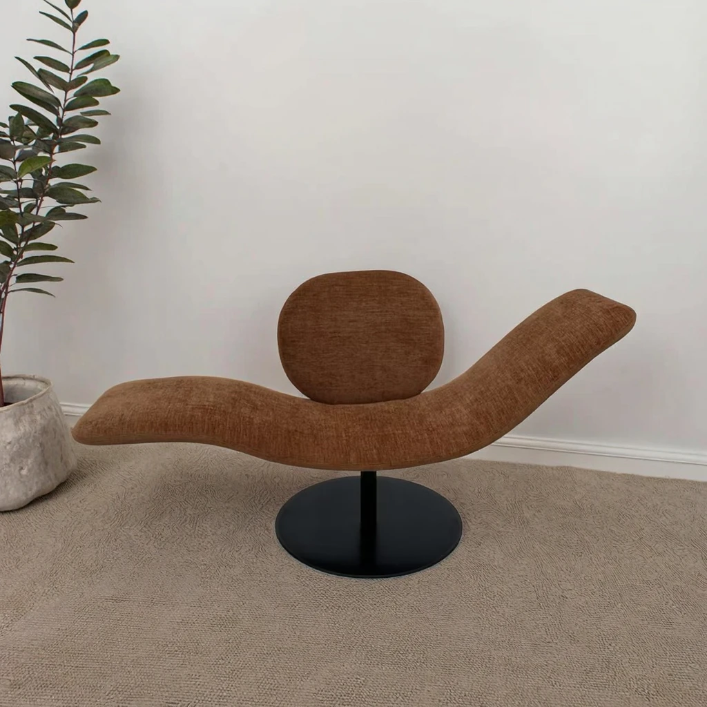 #Modern Casual Nordic Design Soft Frame Lounge  Chair Fabric Color Optional for Home Furniture Living Room Hotel Apartment Use
